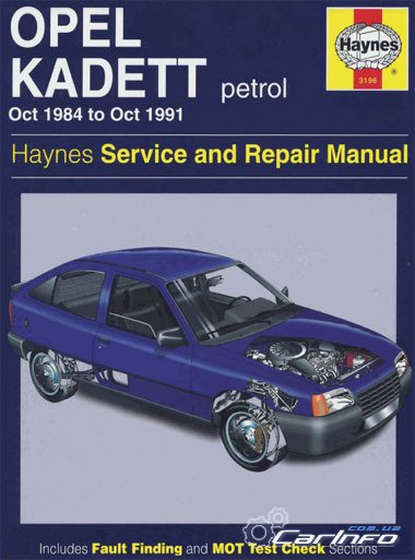  Kadett E 1984-1991 Haynes Service and Repair Manual