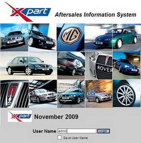 MG Rover EPC (Electronic Parts Catalog) / Aftersales Information System  2009.   .