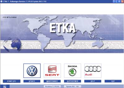 ETKA 7.3 Plus International 07/2011 + Online Updates ETKA 7.3 Plus International 07/2011 + Online Updates